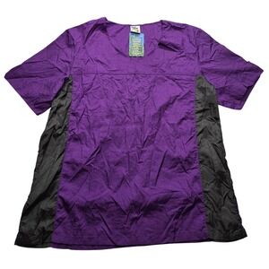 Insect Shield Repellent Apparel Top Purple‎ Black Gorpcore Hiking Womens 1X NWT
